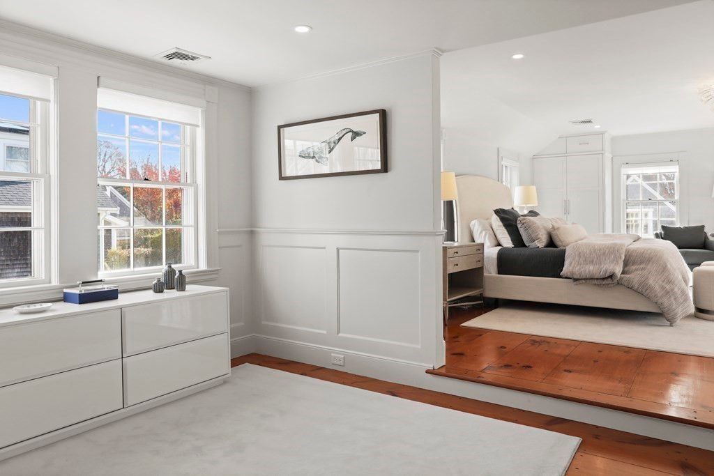 Bedroom, Home Office, Interior, Recessed Lighting, Wood Texture Flooring