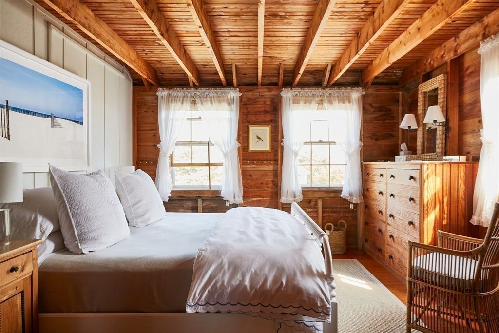 Bedroom, Interior, Wooden Beams, Wooden Ceilings, Wooden Walls