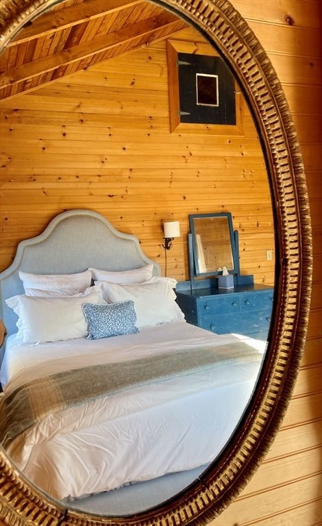 Bedroom, Interior, Wooden Ceilings, Wood Texture Flooring, Wooden Walls