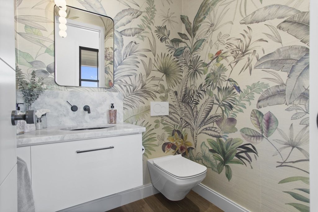 Bathroom, Interior, Wood Texture Flooring