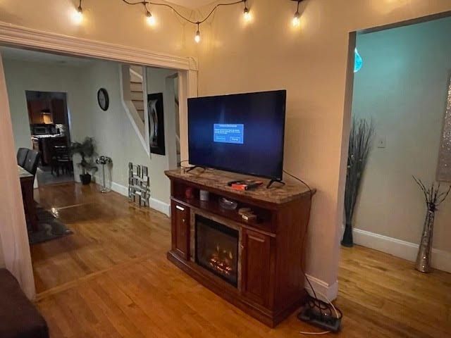 Fireplace, Interior, Wood Texture Flooring