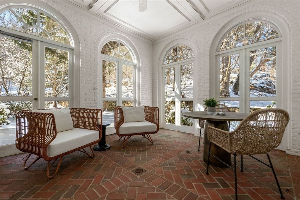 Interior, Stone Walls, Sun Room