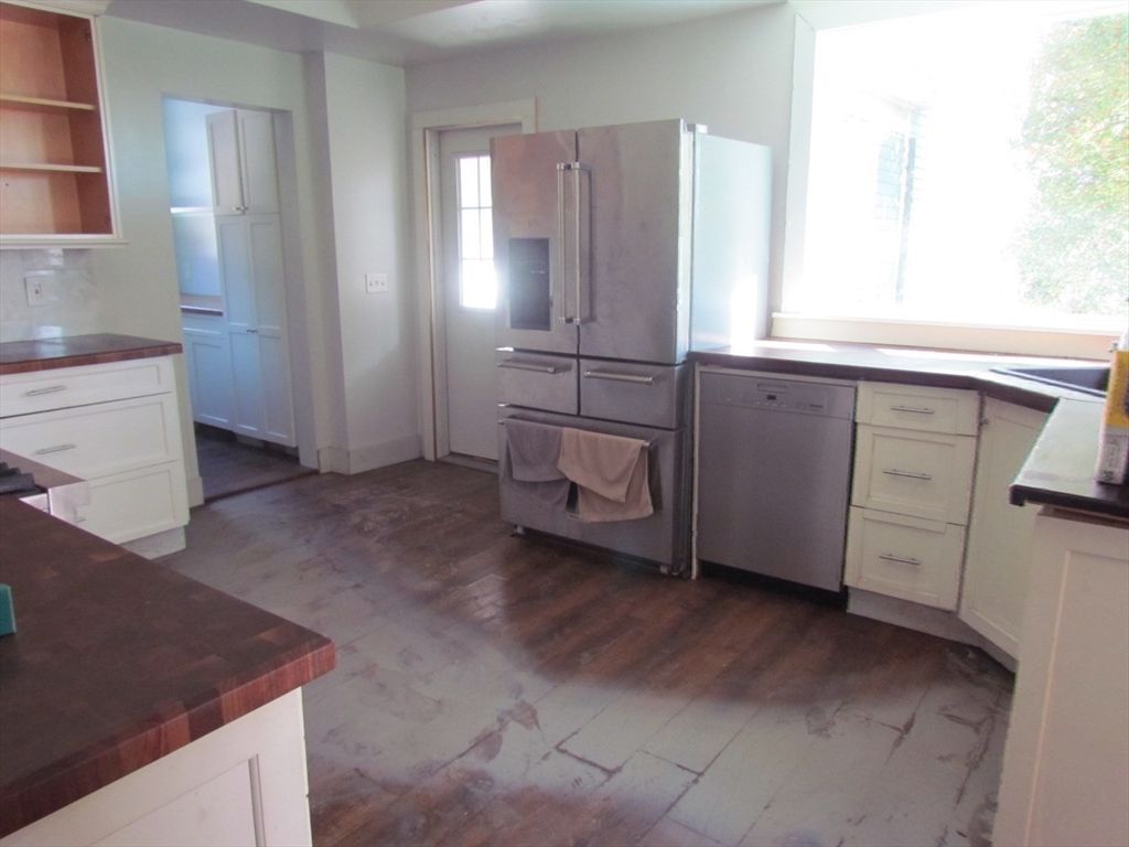 Interior, Kitchen, Wood Texture Flooring