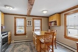 Dining room, Interior, Wooden Beams