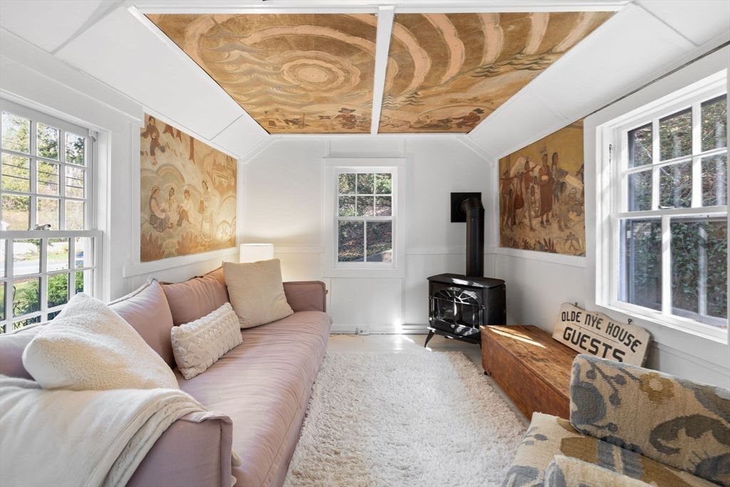 Fireplace, Interior, Living room, Wooden Ceilings