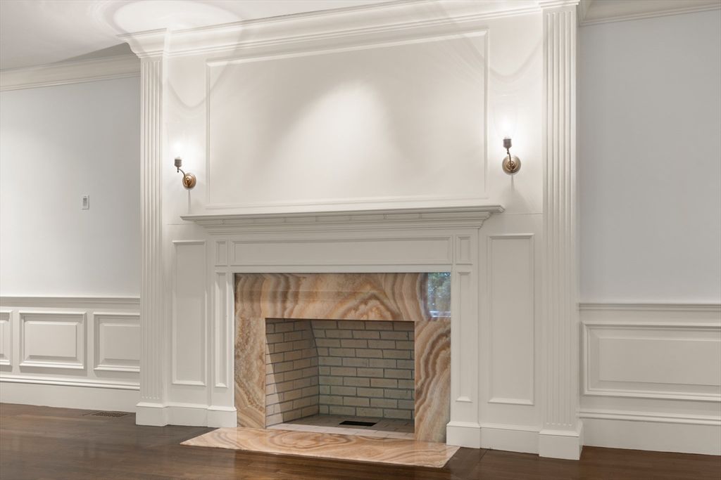 Fireplace, Interior, Wood Texture Flooring