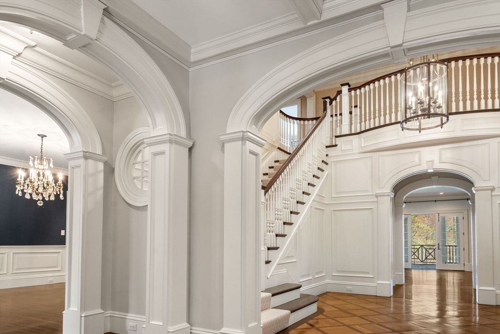 Chandelier, Interior, Wood Texture Flooring