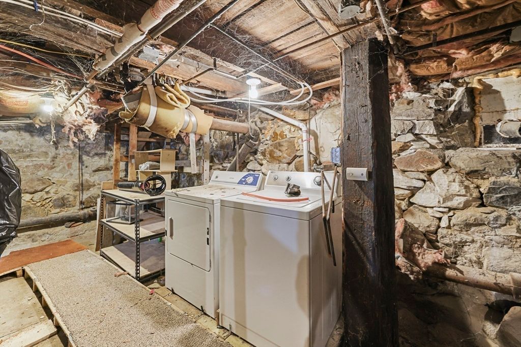 Interior, Stone Walls, Washer