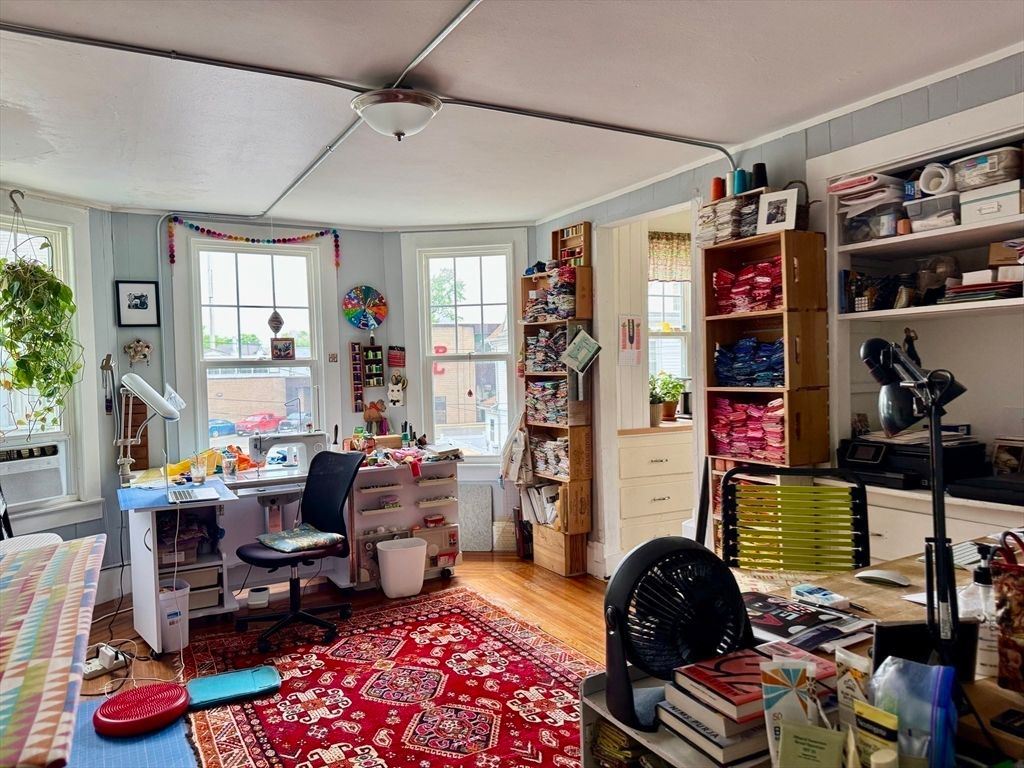 Home Office, Interior, Wood Texture Flooring