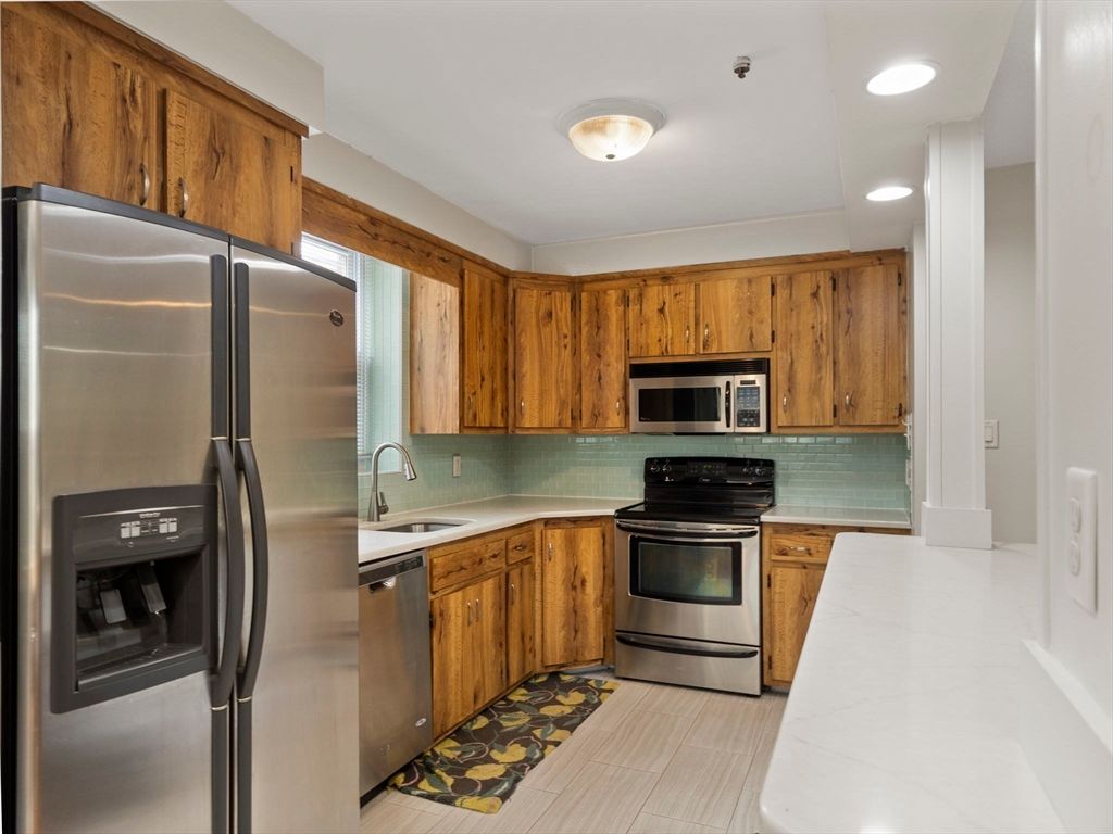 Interior, Kitchen, Recessed Lighting, Stainless Steel Appliances