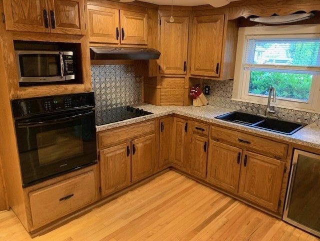 Interior, Kitchen, Wood Texture Flooring
