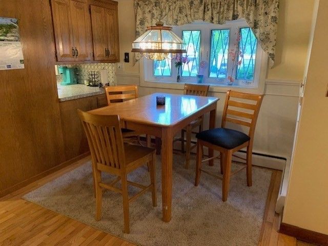 Dining room, Interior, Wood Texture Flooring