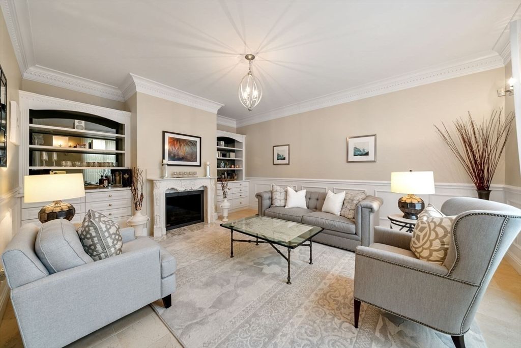 Fireplace, Interior, Living room, Pendant Lights