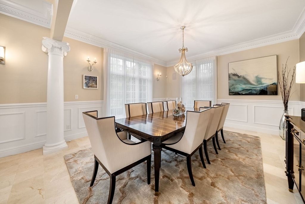 Chandelier, Dining room, Interior, Pendant Lights