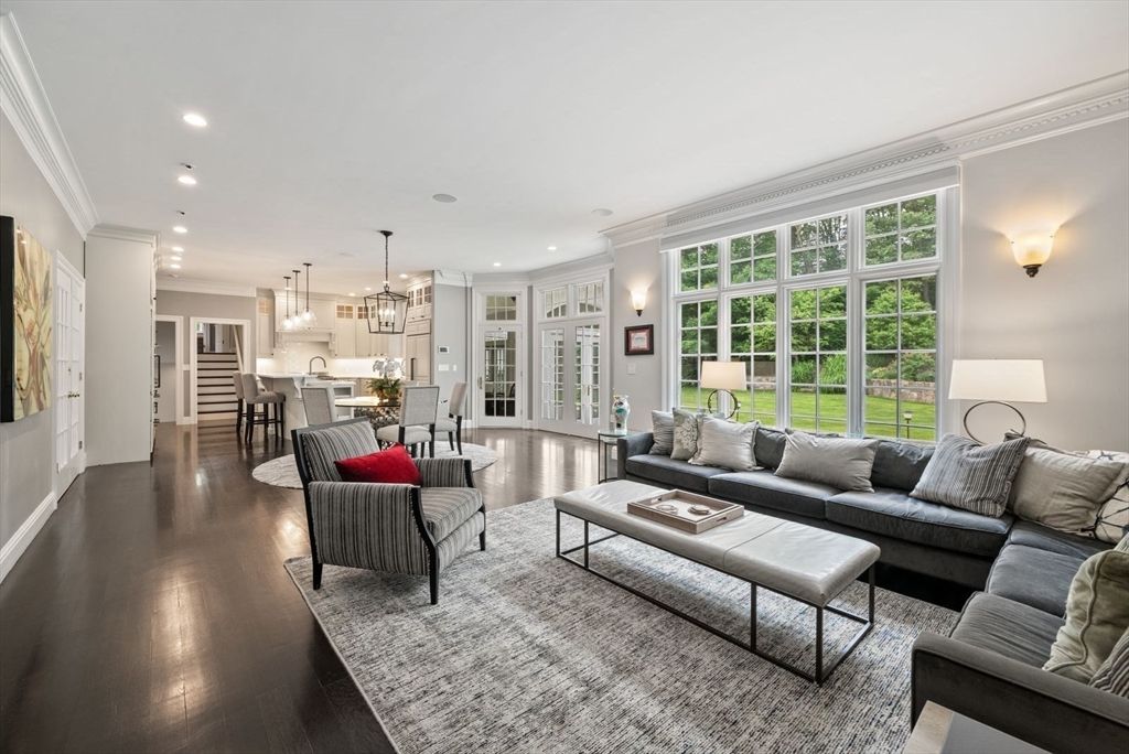 Dining room, Interior, Kitchen, Living room, Pendant Lights, Recessed Lighting, Wood Texture Flooring