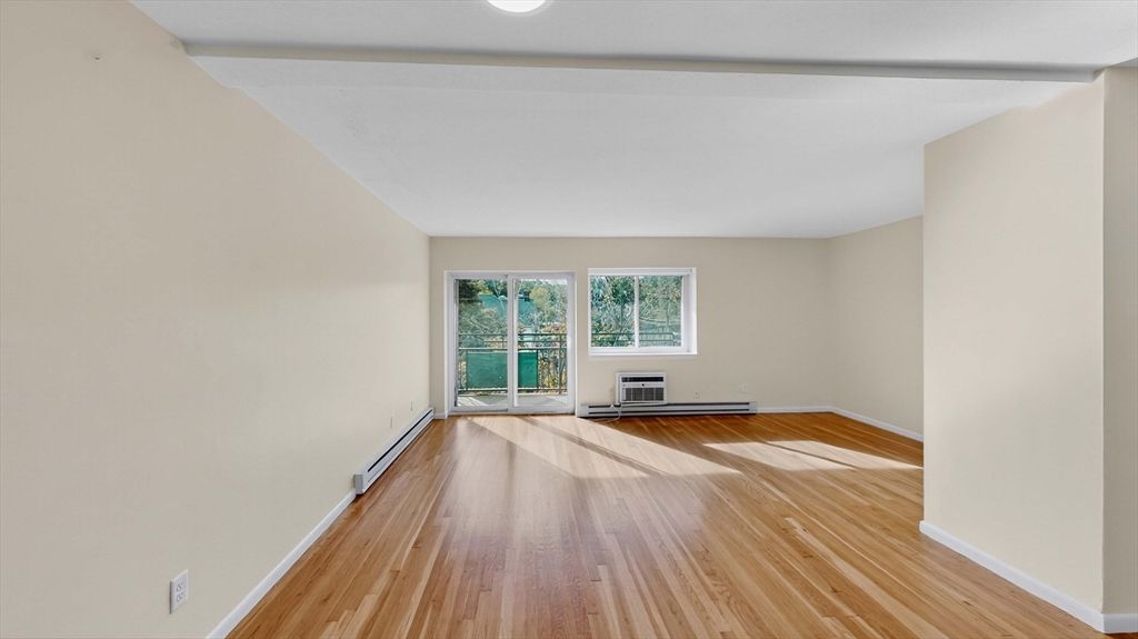 Empty room, Fireplace, Interior, Recessed Lighting, Wood Texture Flooring