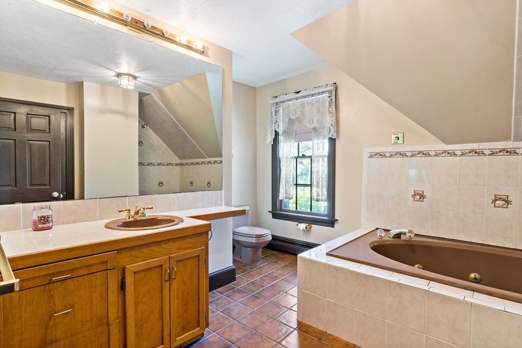 Bathroom, Dual Sink Vanities, Interior, Tile Countertops