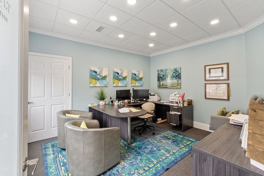 Home Office, Interior, Recessed Lighting