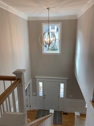 Chandelier, Interior, Wood Texture Flooring