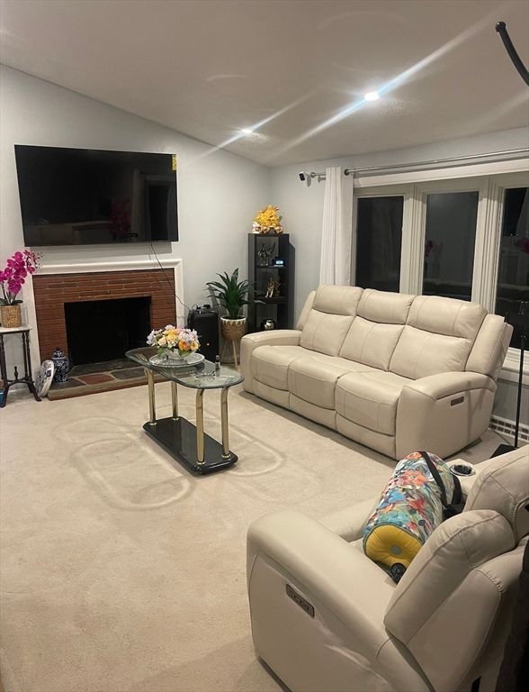 Fireplace, Interior, Living room, Recessed Lighting