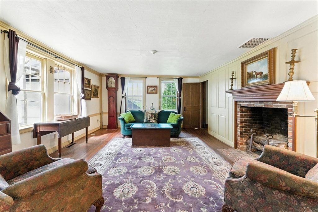 Fireplace, Interior, Living room, Wood Texture Flooring