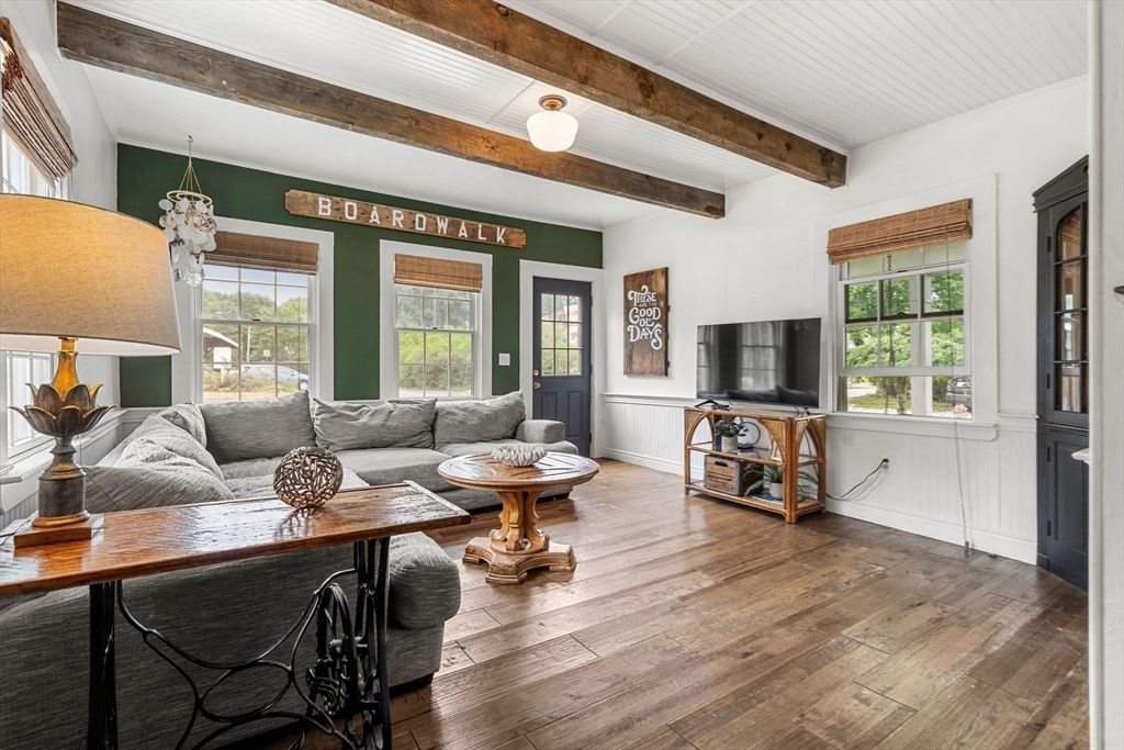 Interior, Living room, Wooden Beams, Wood Texture Flooring