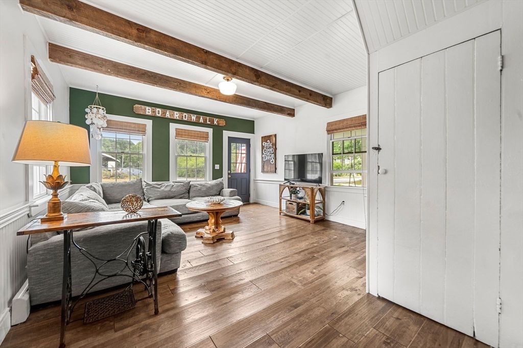 Interior, Living room, Wooden Beams, Wood Texture Flooring