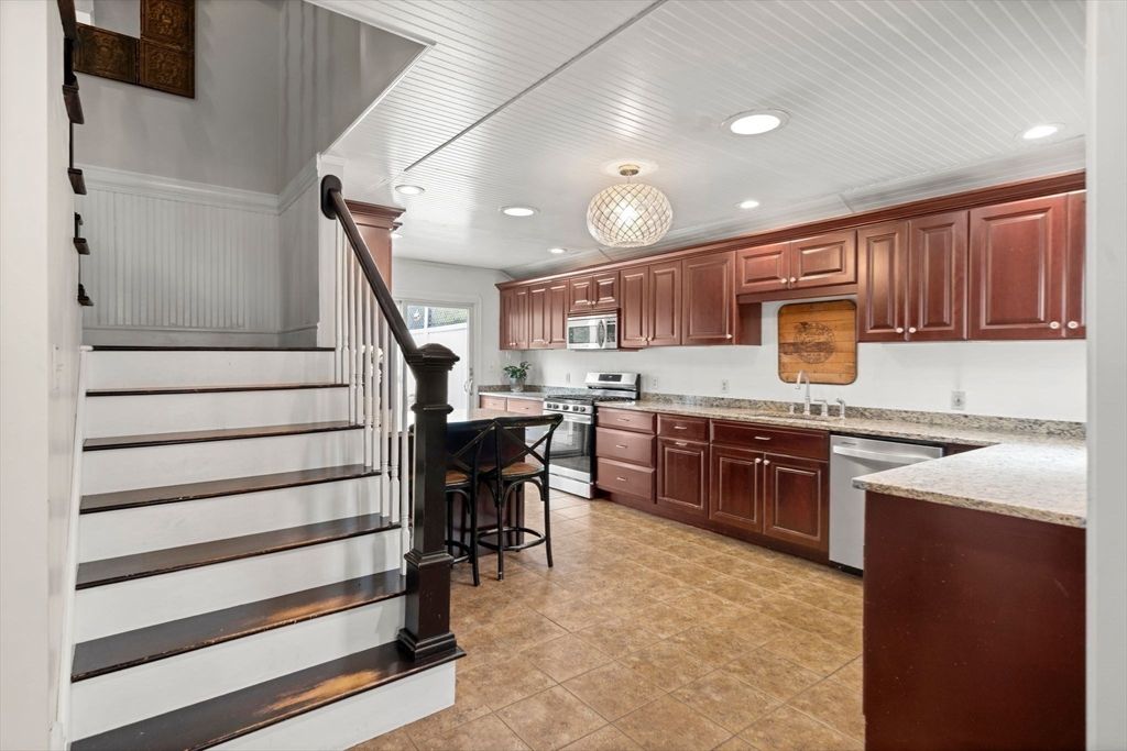 Interior, Kitchen, Recessed Lighting, Stainless Steel Appliances