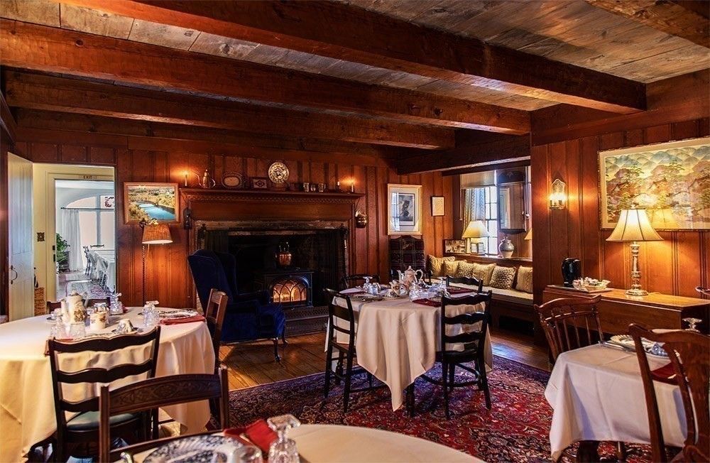 Dining room, Fireplace, Interior, Wooden Beams, Wooden Ceilings, Wood Texture Flooring, Wooden Walls