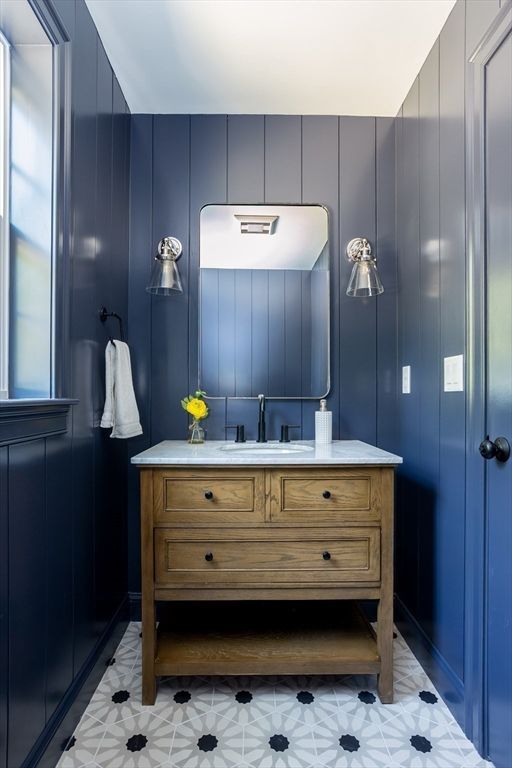 Bathroom, Interior, Wooden Walls