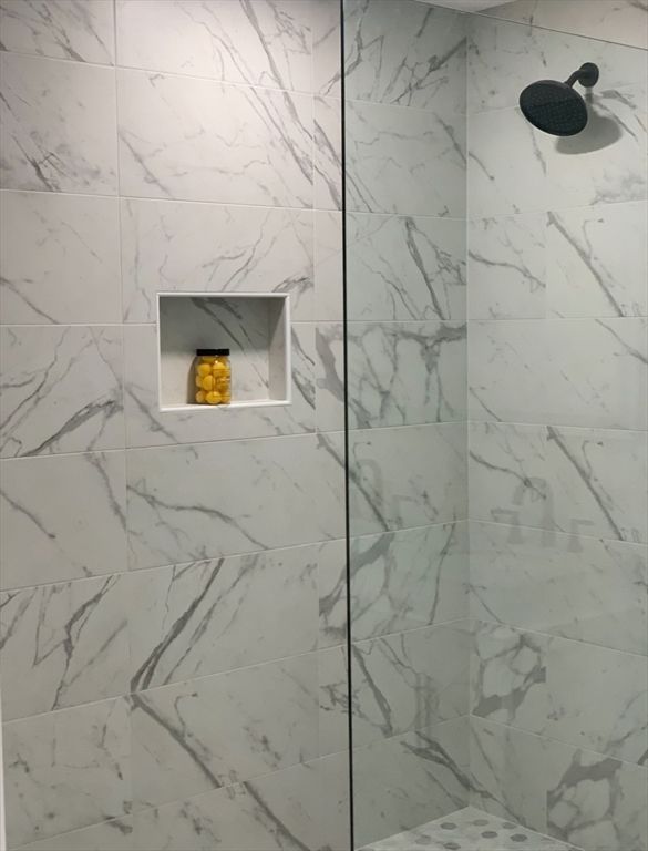 Bathroom, Glass Shower, Interior, Marble Walls