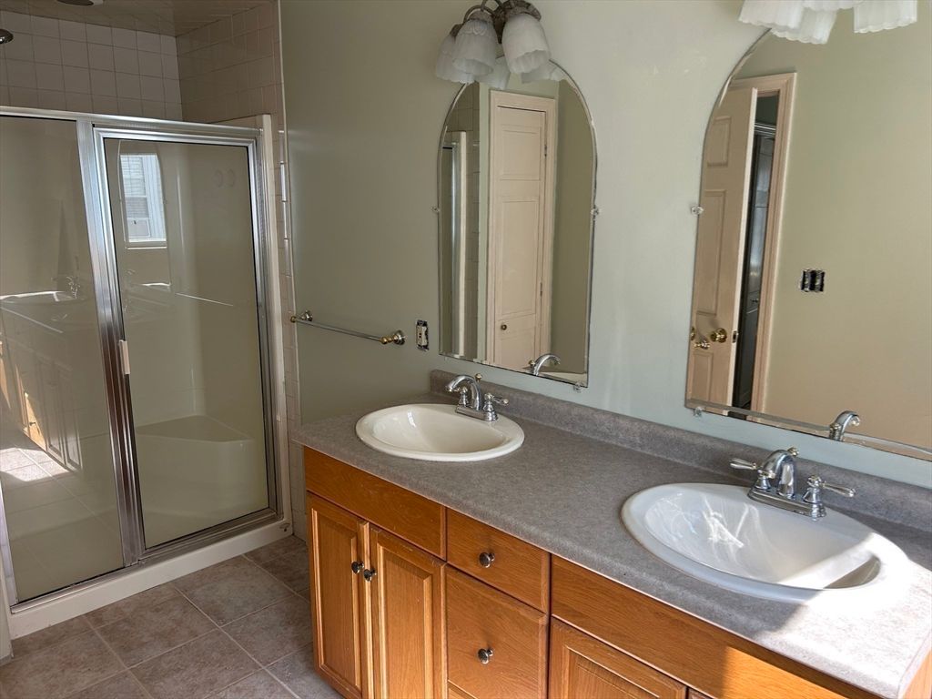 Bathroom, Dual Sink Vanities, Glass Shower, Interior