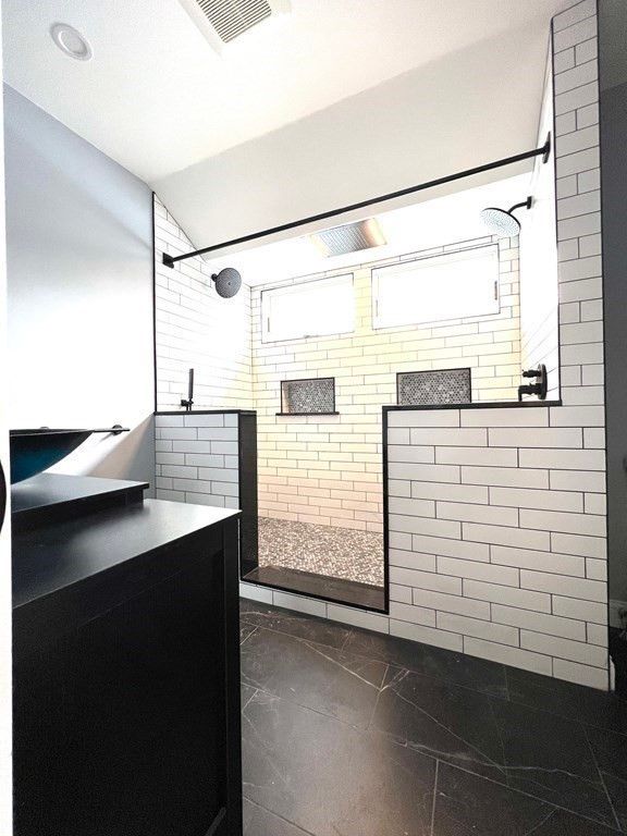 Interior, Recessed Lighting, Stone Walls