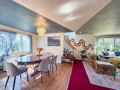 Chandelier, Dining room, Interior, Living room, Wood Texture Flooring