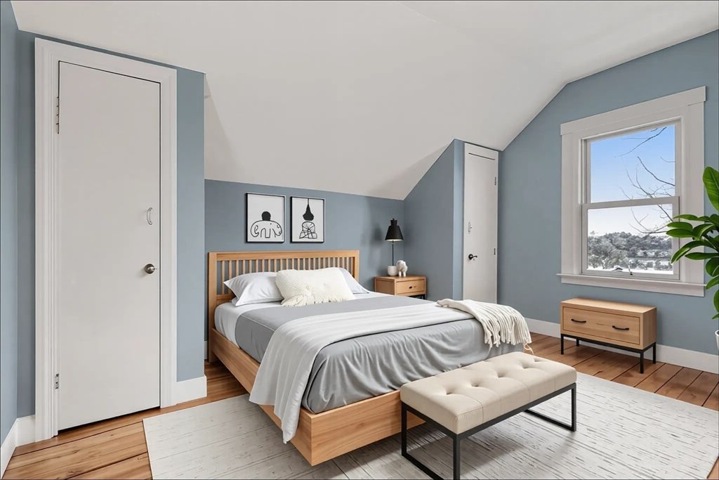 Bedroom, Interior, Wood Texture Flooring
