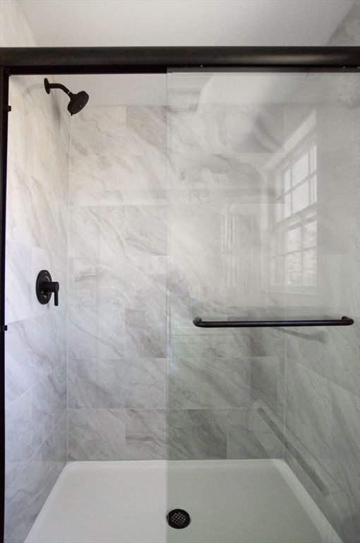 Bathroom, Glass Shower, Interior, Marble Walls