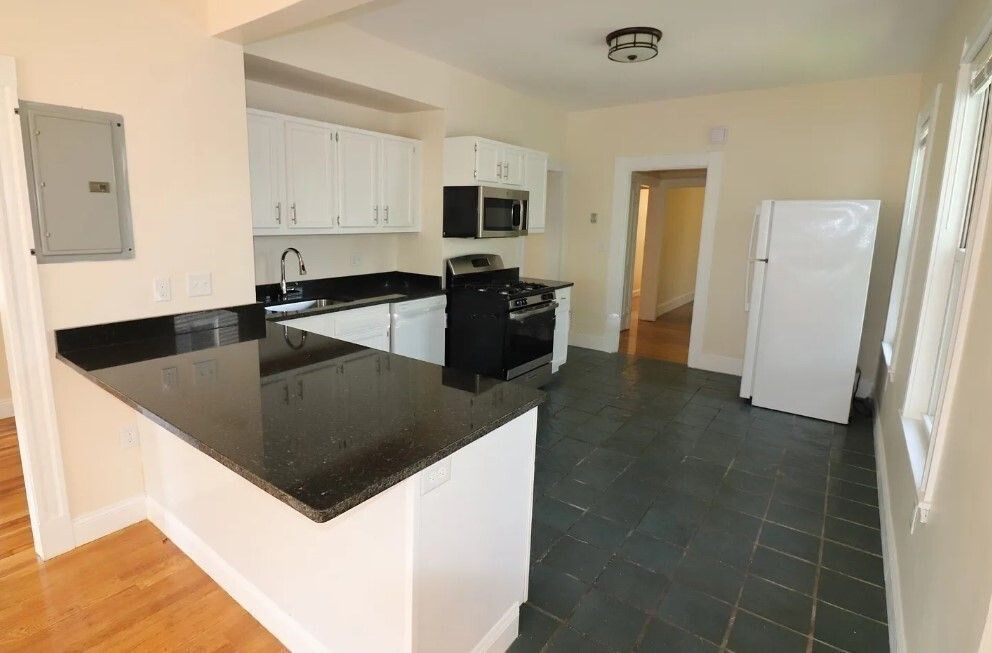Interior, Kitchen, Wood Texture Flooring