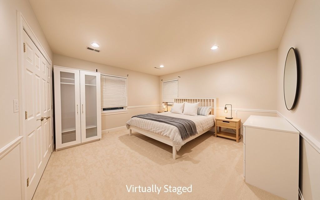 Bedroom, Interior, Recessed Lighting