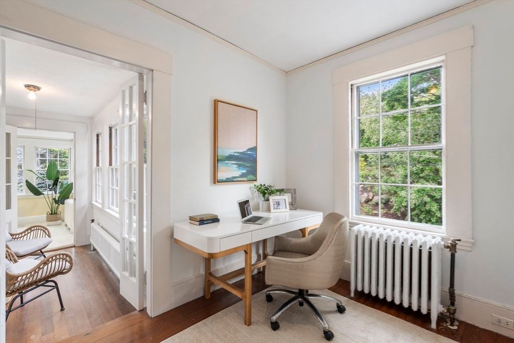 Home Office, Interior, Wood Texture Flooring