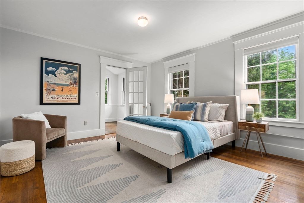 Bedroom, Interior, Wood Texture Flooring