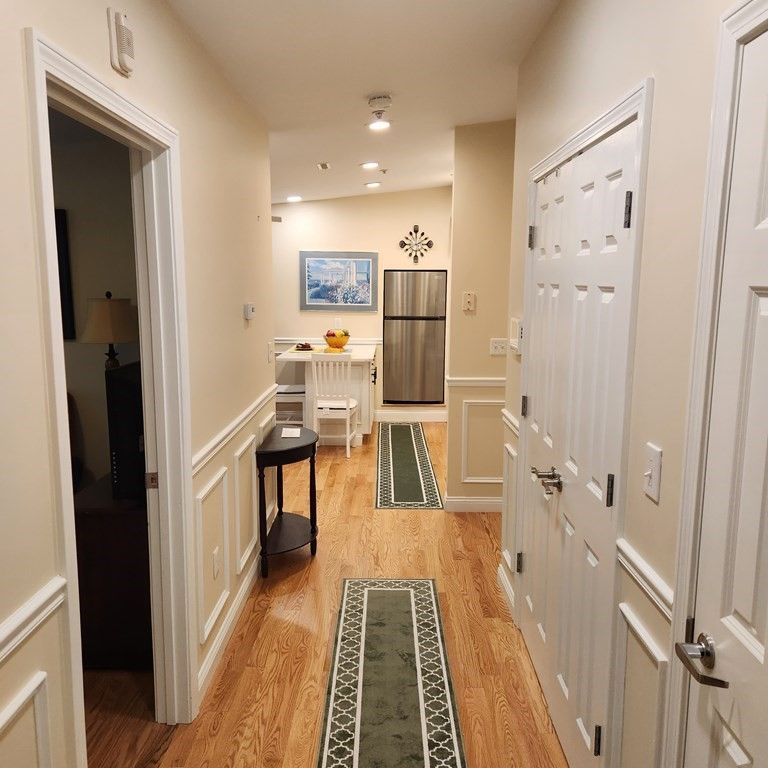 Interior, Recessed Lighting, Stainless Steel Appliances, Wood Texture Flooring