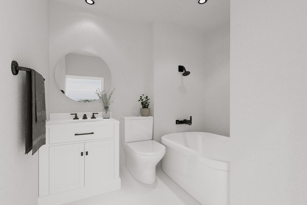 Bathroom, Interior, Recessed Lighting