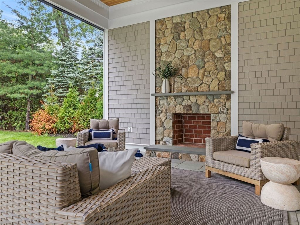 Fireplace, Interior, Living room, Stone Walls