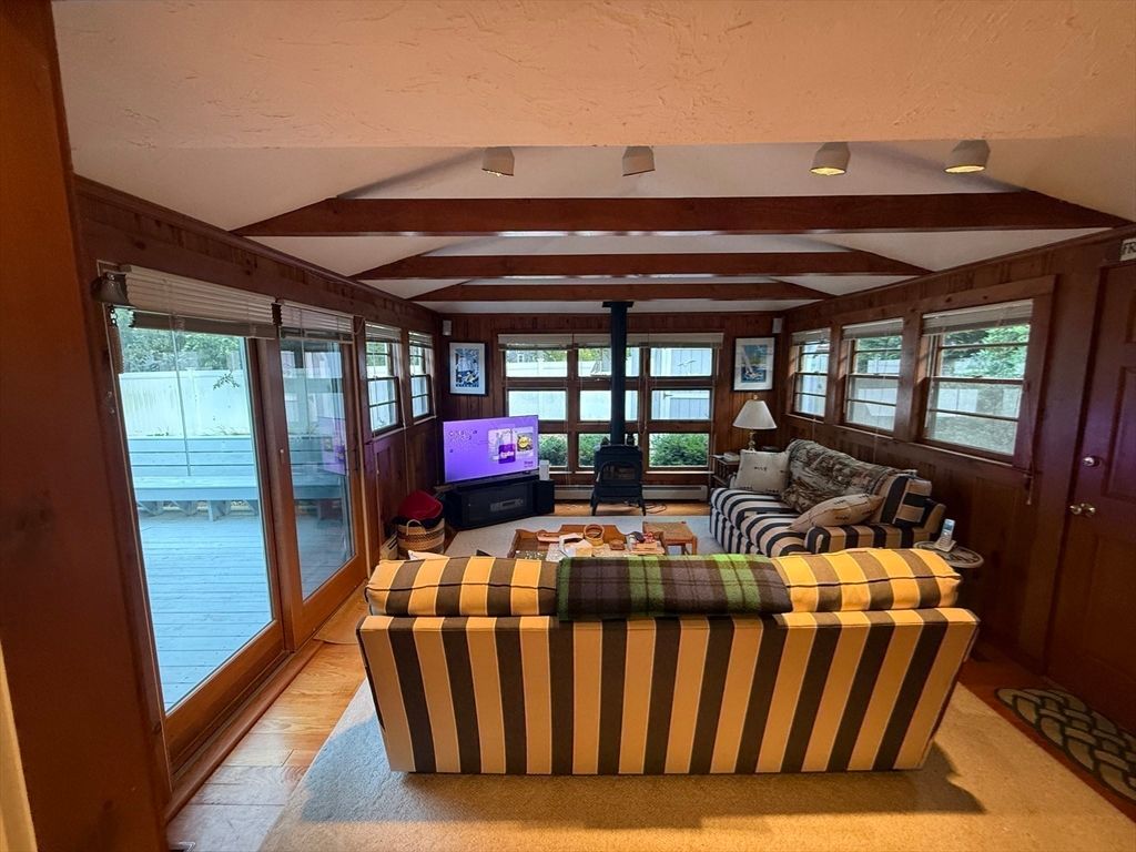 Fireplace, Interior, Living room, Wooden Beams, Wood Texture Flooring