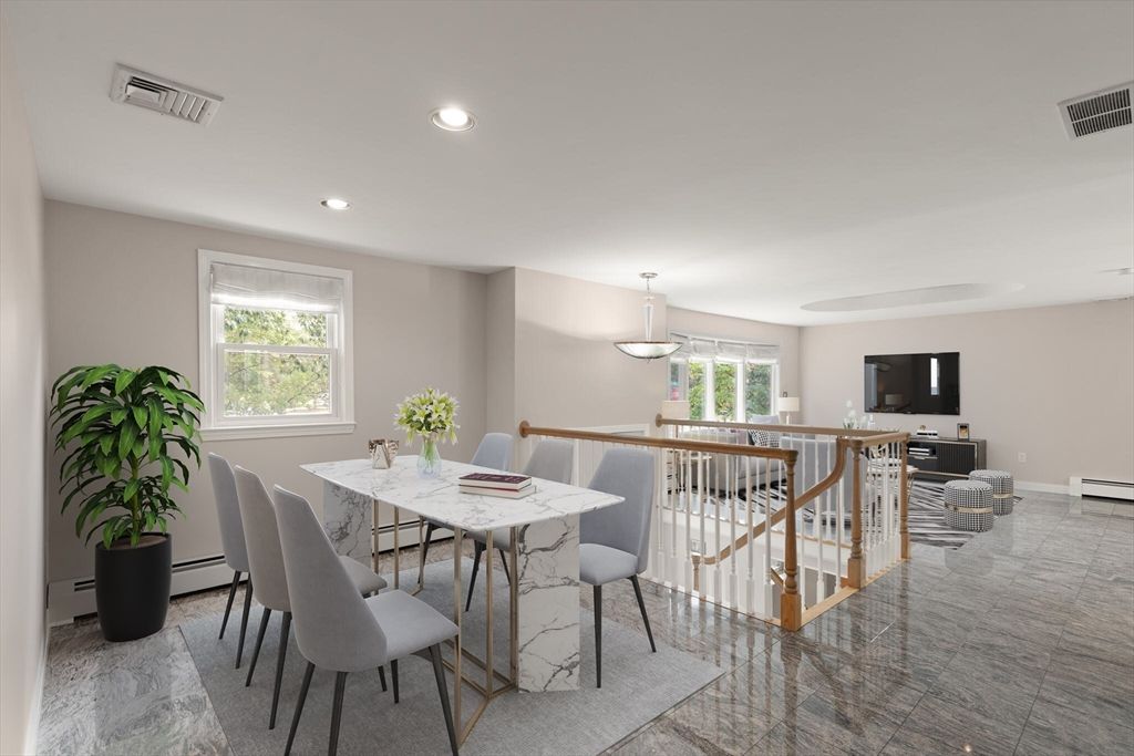 Dining room, Interior, Pendant Lights, Recessed Lighting
