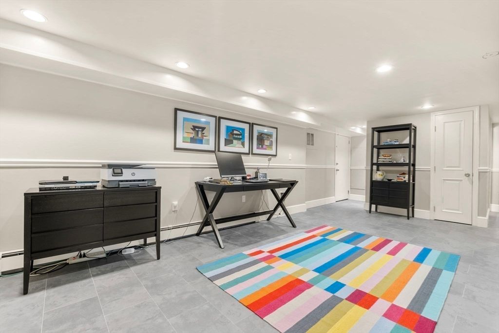 Home Office, Interior, Recessed Lighting