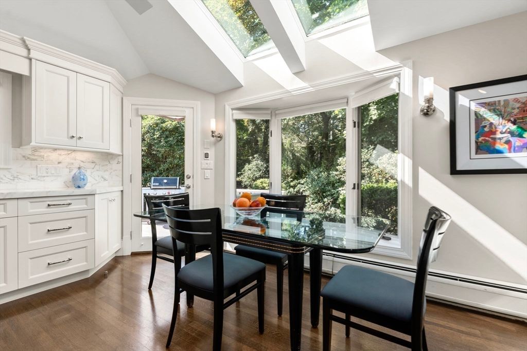 Dining room, Interior, Wood Texture Flooring