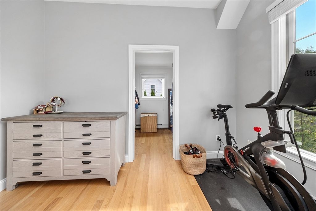 Fitness Equipment, Interior, Wood Texture Flooring