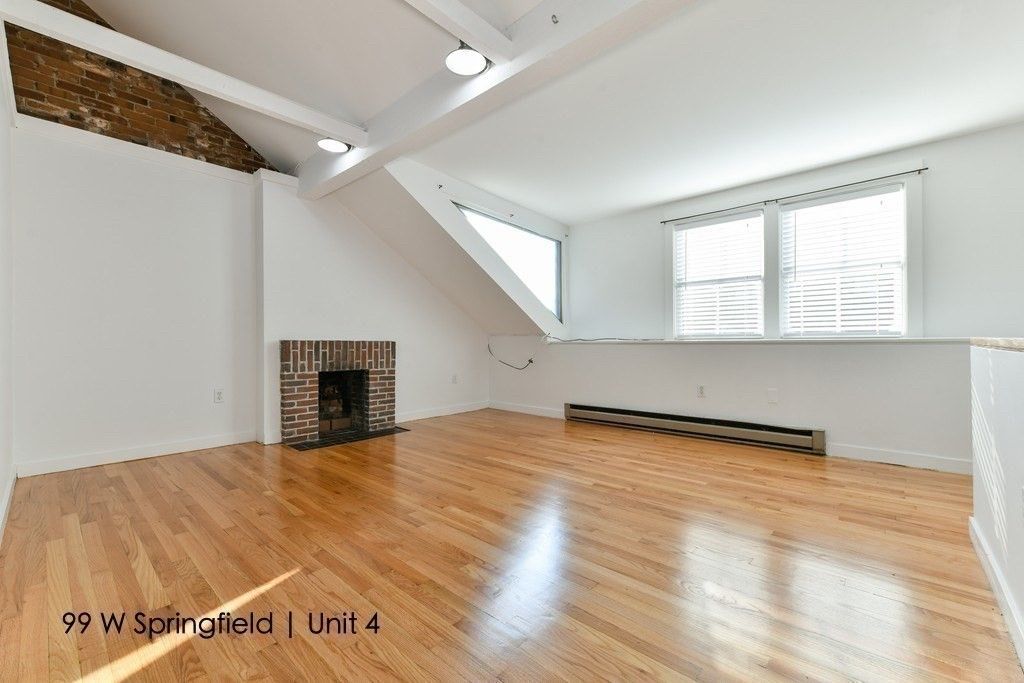 Empty room, Fireplace, Interior, Wood Texture Flooring