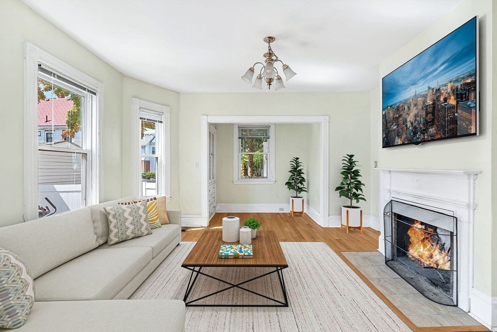 Fireplace, Interior, Living room, Wood Texture Flooring